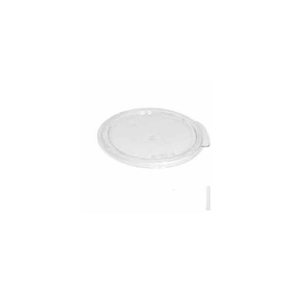Cambro - Camwear Cover For 12, 18, 22 Qt. Round Storage Container, Clear, Polycarbonate, PK12